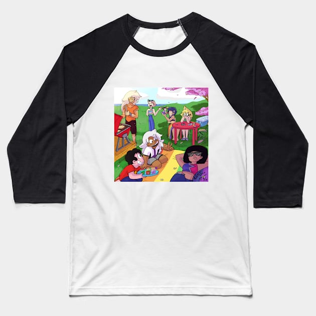 Gay pride Universe Baseball T-Shirt by NetJan